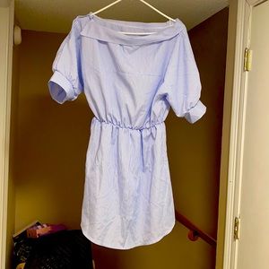 Blue/white stripe dress